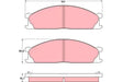 Brake Pad Set, Disc Brake GDB1017 - TRW