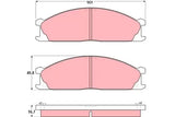 Brake Pad Set, Disc Brake GDB1017 - TRW - Brake Pads - TRW