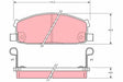 Brake Pad Set, Disc Brake GDB102 - TRW