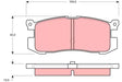 Brake Pad Set, Disc Brake GDB1025 - TRW