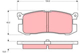 Brake Pad Set, Disc Brake GDB1025DT - TRW