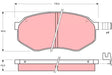 Brake Pad Set, Disc Brake GDB1026 - TRW