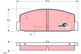 Brake Pad Set, Disc Brake GDB1027DT - TRW