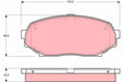 Brake Pad Set, Disc Brake GDB1028 - TRW