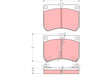 Brake Pad Set, Disc Brake GDB1029 - TRW