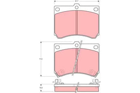 Brake Pad Set, Disc Brake GDB1029 - TRW