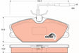 Brake Pad Set, Disc Brake GDB1030 - TRW