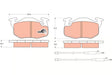 Brake Pad Set, Disc Brake GDB1033 - TRW