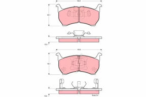 Brake Pad Set, Disc Brake GDB1036 - TRW