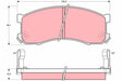 Brake Pad Set, Disc Brake GDB1037 - TRW