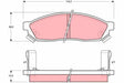 Brake Pad Set, Disc Brake GDB1038 - TRW
