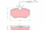 Brake Pad Set, Disc Brake GDB1039 - TRW