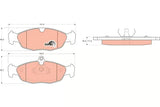 Brake Pad Set, Disc Brake GDB1040DT - TRW