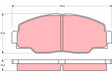 Brake Pad Set, Disc Brake GDB1042 - TRW