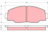 Brake Pad Set, Disc Brake GDB1042 - TRW