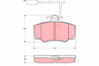Brake Pad Set, Disc Brake GDB1045 - TRW