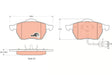 Brake Pad Set, Disc Brake GDB1049 - TRW