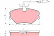 Brake Pad Set, Disc Brake GDB1051 - TRW