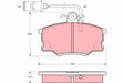 Brake Pad Set, Disc Brake GDB1054 - TRW