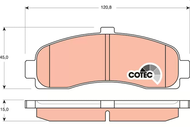 Brake Pad Set, Disc Brake GDB1059 - TRW