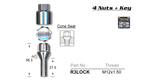 Lock Nuts (set of 4) R3LOCK - Nice Products | Universal Auto Spares