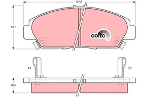 Brake Pad Set, Disc Brake GDB1061 - TRW