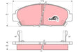 Brake Pad Set, Disc Brake GDB1061DT - TRW