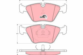 Brake Pad Set, Disc Brake GDB1064 - TRW