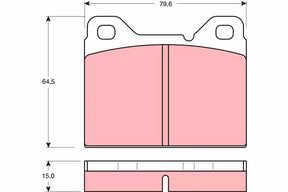 Brake Pad Set, Disc Brake GDB1065 - TRW