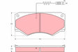 Brake Pad Set, Disc Brake GDB106 - TRW