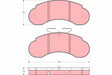 Brake Pad Set, Disc Brake GDB107 - TRW