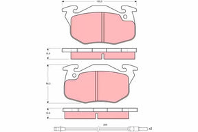 Brake Pad Set, Disc Brake GDB1079 - TRW