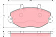 Brake Pad Set, Disc Brake GDB108 - TRW