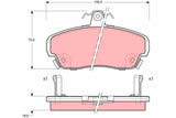 Brake Pad Set, Disc Brake GDB1083 - TRW - Brake Pads - TRW