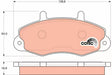 Brake Pad Set, Disc Brake GDB1084 - TRW
