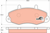 Brake Pad Set, Disc Brake GDB1084 - TRW - Brake Pads - TRW