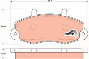 Brake Pad Set, Disc Brake GDB1084 - TRW