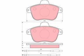 Brake Pad Set, Disc Brake GDB1085 - TRW