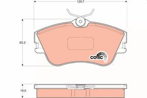 Brake Pad Set, Disc Brake GDB1092 - TRW