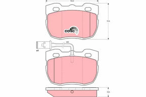 Brake Pad Set, Disc Brake GDB1093 - TRW