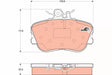 Brake Pad Set, Disc Brake GDB109 - TRW