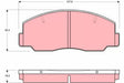 Brake Pad Set, Disc Brake GDB1096 - TRW