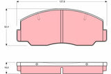 Brake Pad Set, Disc Brake GDB1096 - TRW