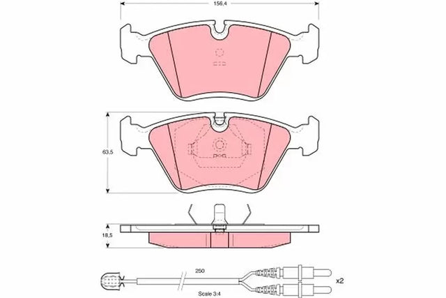 Brake Pad Set, Disc Brake GDB1098 - TRW