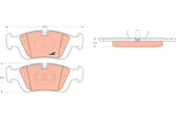 Brake Pad Set, Disc Brake GDB110 - TRW - Brake Pads - TRW