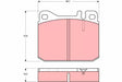 Brake Pad Set, Disc Brake GDB1103 - TRW