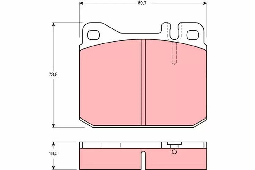 Brake Pad Set, Disc Brake GDB1103 - TRW