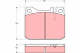 Brake Pad Set, Disc Brake GDB1103 - TRW