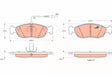 Brake Pad Set, Disc Brake GDB1104 - TRW