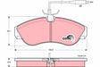 Brake Pad Set, Disc Brake GDB1106 - TRW